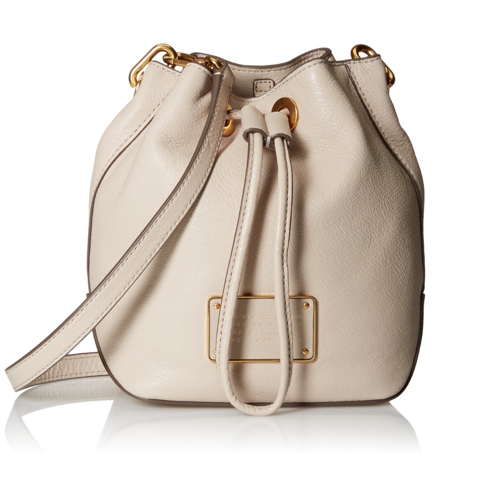 MARC JACOBS LEATHER DRAWSTRING CROSSBODY